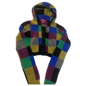Vintage Betsey Johnson Cardigan Hoodie